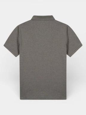 tricou cu guler pt. barbati TBS Liciopol gri 3