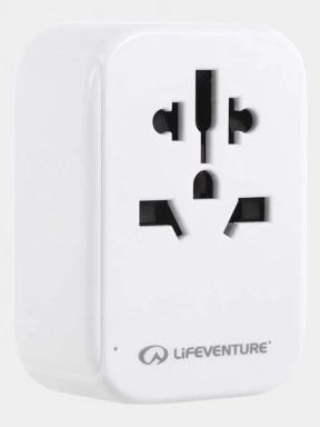 convertor Lifemarque European Travel Adaptor with USB + USB C alb 1