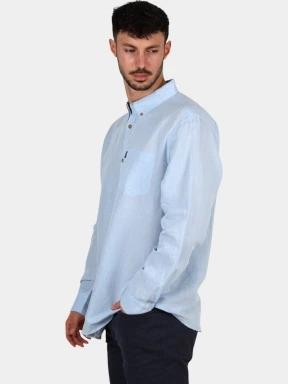 camasa cu maneci lungi pt. barbati TBS Lynerche albastru deschis 3