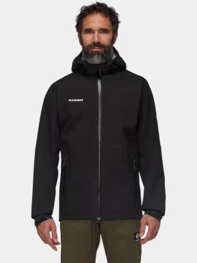jacheta de drumetie impermeabila pt. barbati Mammut Linard Guide HS Hooded Jacket negru 1