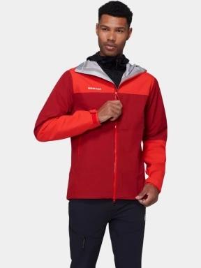 jacheta de drumetie impermeabila pt. barbati Mammut Alto Guide HS Hooded Jacket rosu 1