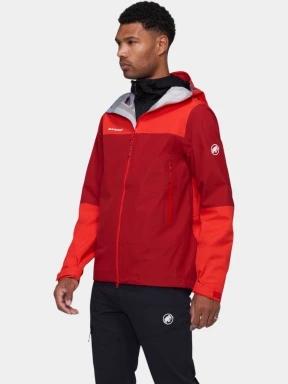 jacheta de drumetie impermeabila pt. barbati Mammut Alto Guide HS Hooded Jacket rosu 3