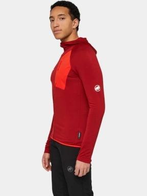 pulover polar pt. barbati Mammut Aenergy Light ML Hooded Jacket rosu 3