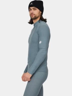 tricou cu maneci lungi, pentru sport pt. barbati Mammut Tree Wool Thermal FL Half Zip Longsleeve gri 3