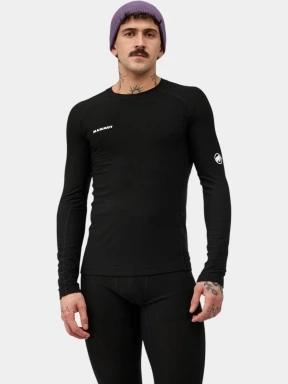 tricou cu maneci lungi, pentru sport pt. barbati Mammut Tree Wool Thermal FL Longsleeve negru 1