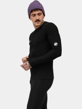 tricou cu maneci lungi, pentru sport pt. barbati Mammut Tree Wool Thermal FL Longsleeve negru 3