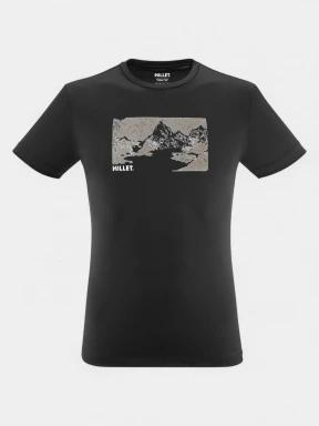 tricou pentru sport, cu maneci scurte pt. barbati Millet Wanaka Fast Ts Ss M negru 1
