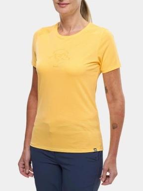 tricou pentru sport, cu maneci scurte pt. femei Millet Ubic W galben 1