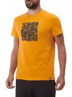tricou cu maneci scurte pt. barbati Millet Script Ts Ss M portocaliu 1