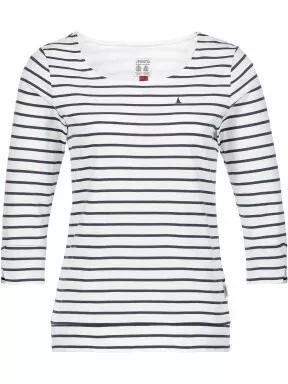 W Marina Stripe Ls Tee