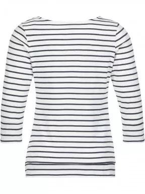 W Marina Stripe Ls Tee