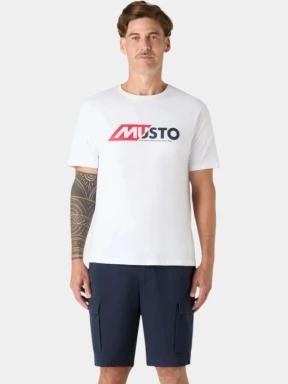 tricou cu maneci scurte pt. barbati Musto M Marine Graphic SS alb 1