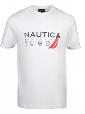 tricou cu maneci scurte pt. barbati Nautica Wrex T-Shirt alb 1