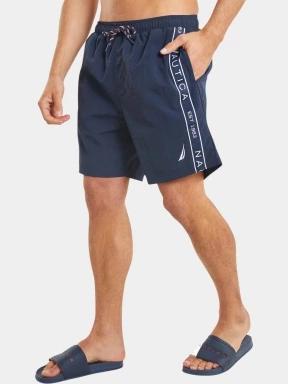 sorturi de baie pentru barbati pt. barbati Nautica Sigmund 6” Swim Short albastru inchis 1
