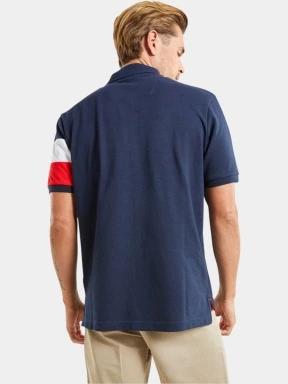 tricou cu guler pt. barbati Nautica Ike Polo Shirt albastru inchis 3