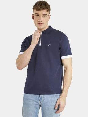tricou cu guler pt. barbati Nautica Halifax Polo Shirt albastru inchis 1
