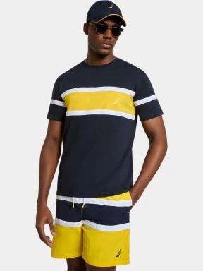 tricou cu maneci scurte pt. barbati Nautica Mikhail T-Shirt albastru inchis 1
