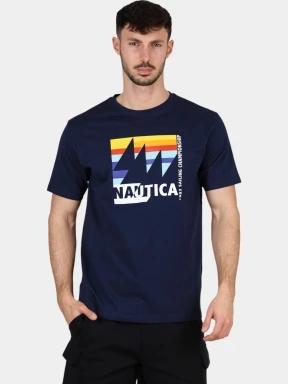 tricou cu maneci scurte pt. barbati Nautica Jurgen T-Shirt albastru inchis 1