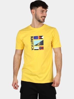 tricou cu maneci scurte pt. barbati Nautica Joachim T-Shirt galben 1