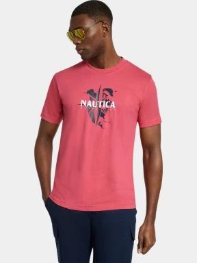 tricou cu maneci scurte pt. barbati Nautica Tomi T-Shirt roz 1