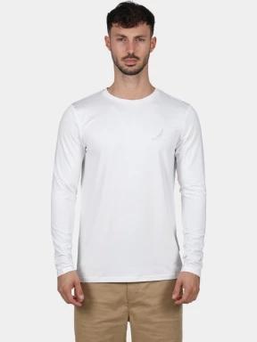 tricou cu maneci lungi pt. barbati Nautica Lionel LS T-Shirt alb 1