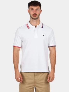tricou cu guler pt. barbati Nautica Atabay Polo Shirt alb 1