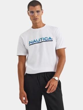 tricou cu maneci scurte pt. barbati Nautica Koa SS T-Shirt alb 1