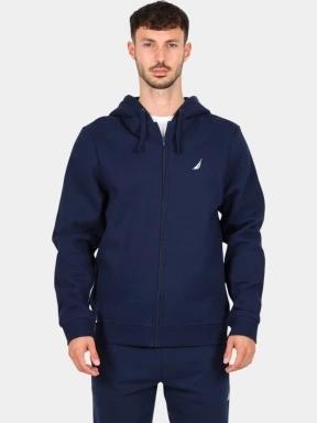 pulover cu gluga pt. barbati Nautica Makani FZ Hoodie albastru inchis 1