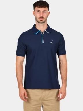 tricou cu guler pt. barbati Nautica Seton Polo Shirt albastru inchis 1