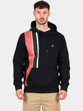 pulover cu gluga pt. barbati Nautica Finnik OH Hoodie negru 1