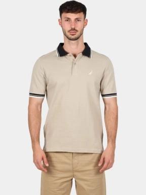 tricou cu guler pt. barbati Nautica Bayer Polo Shirt nisip 1
