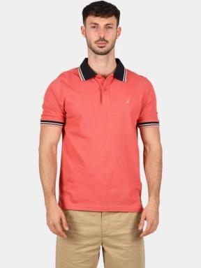 tricou cu guler pt. barbati Nautica Bayer Polo Shirt rosu 1