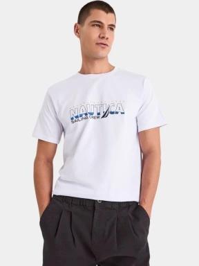 tricou cu maneci scurte pt. barbati Nautica Onda T-Shirt alb 1