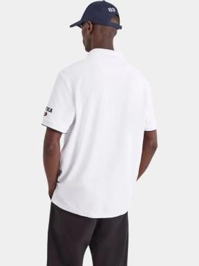 tricou cu guler pt. barbati Nautica Azura Polo Shirt alb 3