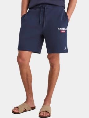 pantaloni scurti de trening pt. barbati Nautica Velia Fleece Short albastru inchis 1