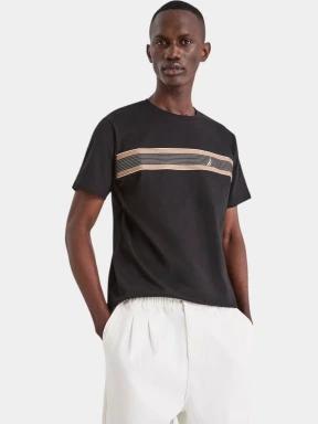 tricou cu maneci scurte pt. barbati Nautica Tierra T-Shirt negru 1