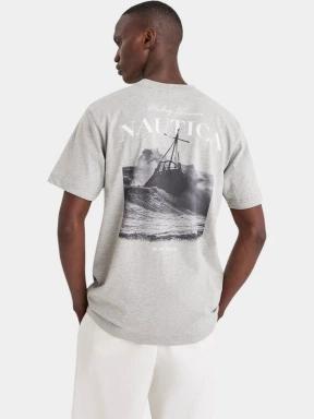 tricou cu maneci scurte pt. barbati Nautica Kokay T-Shirt gri 3