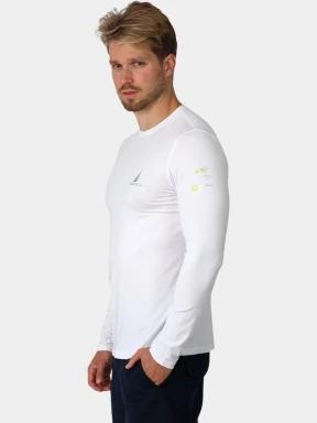 tricou cu maneci lungi pt. barbati Nautica Lionel 2 Long Sleeve T-Shirt alb 3