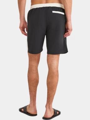 sorturi de baie pentru barbati pt. barbati Nautica Derwent 7” Swim Short negru 3