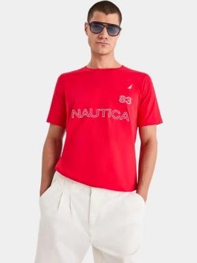 tricou cu maneci scurte pt. barbati Nautica Aire T-Shirt rosu 1