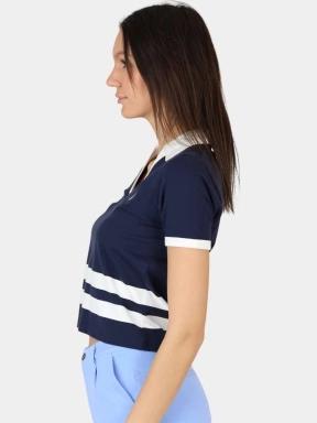 tricou cu guler pt. femei Nautica Sedum Polo Shirt albastru inchis 3