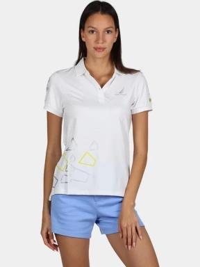 tricou cu guler pt. femei Nautica Layla 2 Polo Shirt alb 1