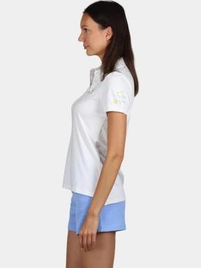 tricou cu guler pt. femei Nautica Layla 2 Polo Shirt alb 3