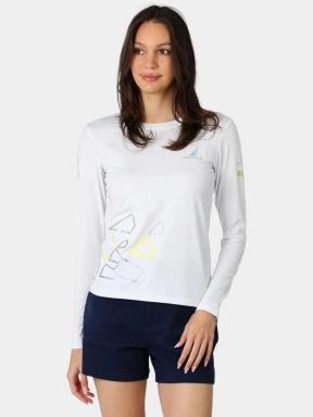 tricou cu maneci lungi pt. femei Nautica Lisa 2 Long Sleeve Shirt alb 1