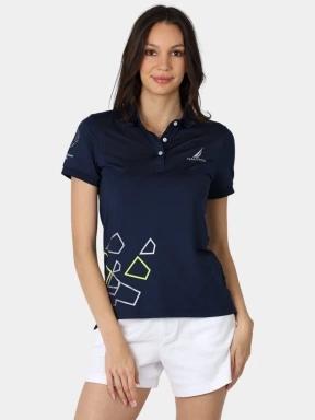 tricou cu guler pt. femei Nautica Layla 2 Polo albastru inchis 1