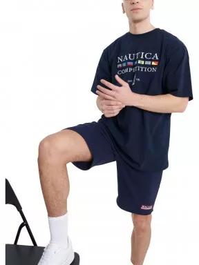 tricou cu maneci scurte pt. barbati Nautica Porter Oversized T-Shirt albastru inchis 1