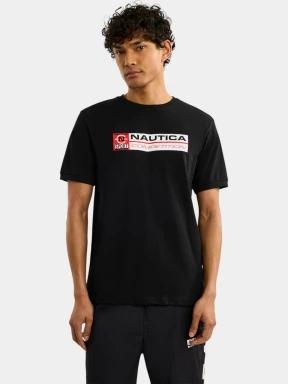 tricou cu maneci scurte pt. barbati Nautica Dundalk T-Shirt negru 1