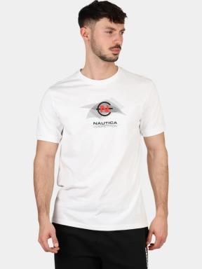 tricou cu maneci scurte pt. barbati Nautica Tralee T-Shirt alb 1