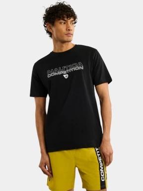 tricou cu maneci scurte pt. barbati Nautica Effin T-Shirt negru 1