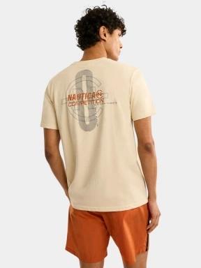 tricou cu maneci scurte pt. barbati Nautica Adamstown T-Shirt nisip 3
